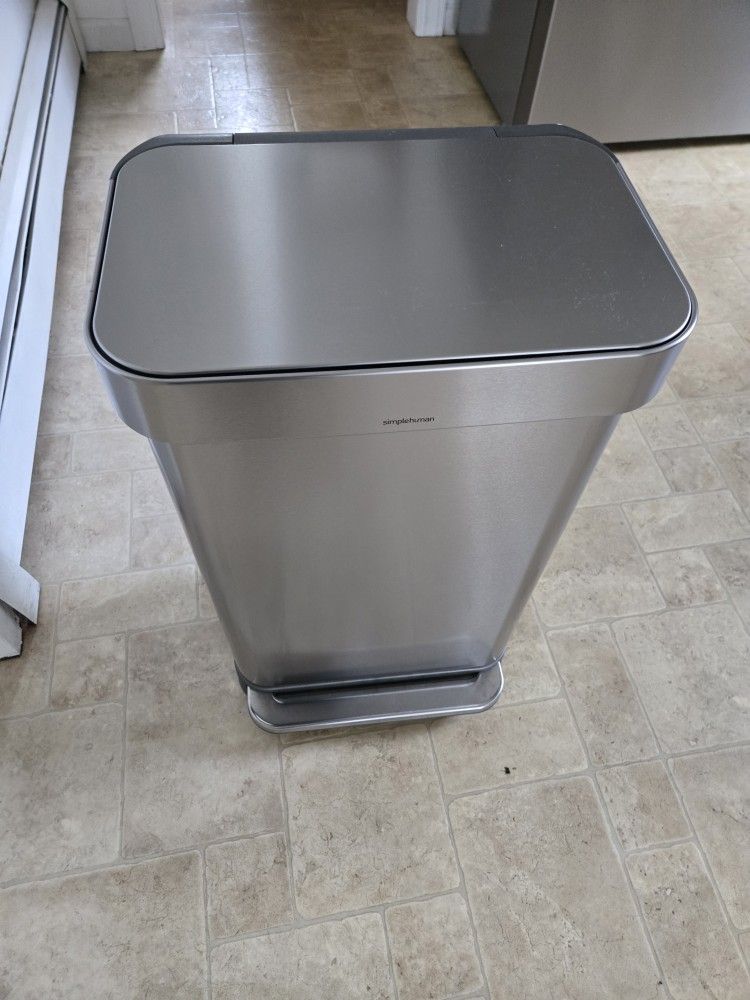 Simplehuman 45 Liter 12 Gallon Stainless Steel Trash Can