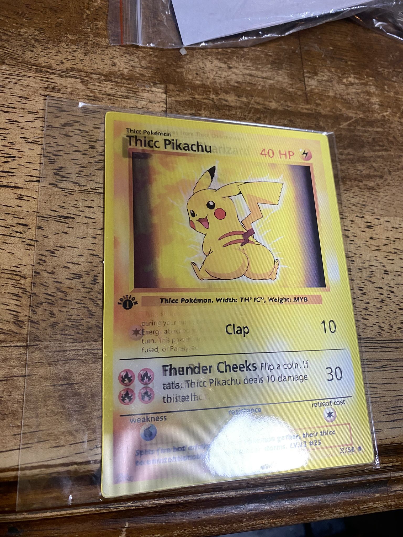 THICC Pikachu THICC Charizard Lenticular Sticker