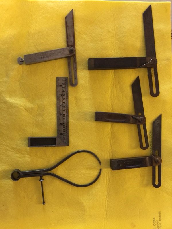 3 Vintage STANLEY Rosewood / Brass 12" T Bevel Square and more. I IGNORE LOW BALLERS. MUST PICK UP ,NO HOLDS. FIRST COME FIRST SERVE.