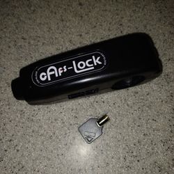 Motorcycle Front brake lever lock.