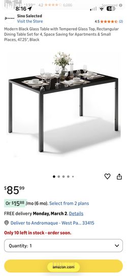 Dining Black Table