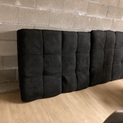 Like New Black Futon With Adjustable Headrest Or Armrest When In Couch Position 