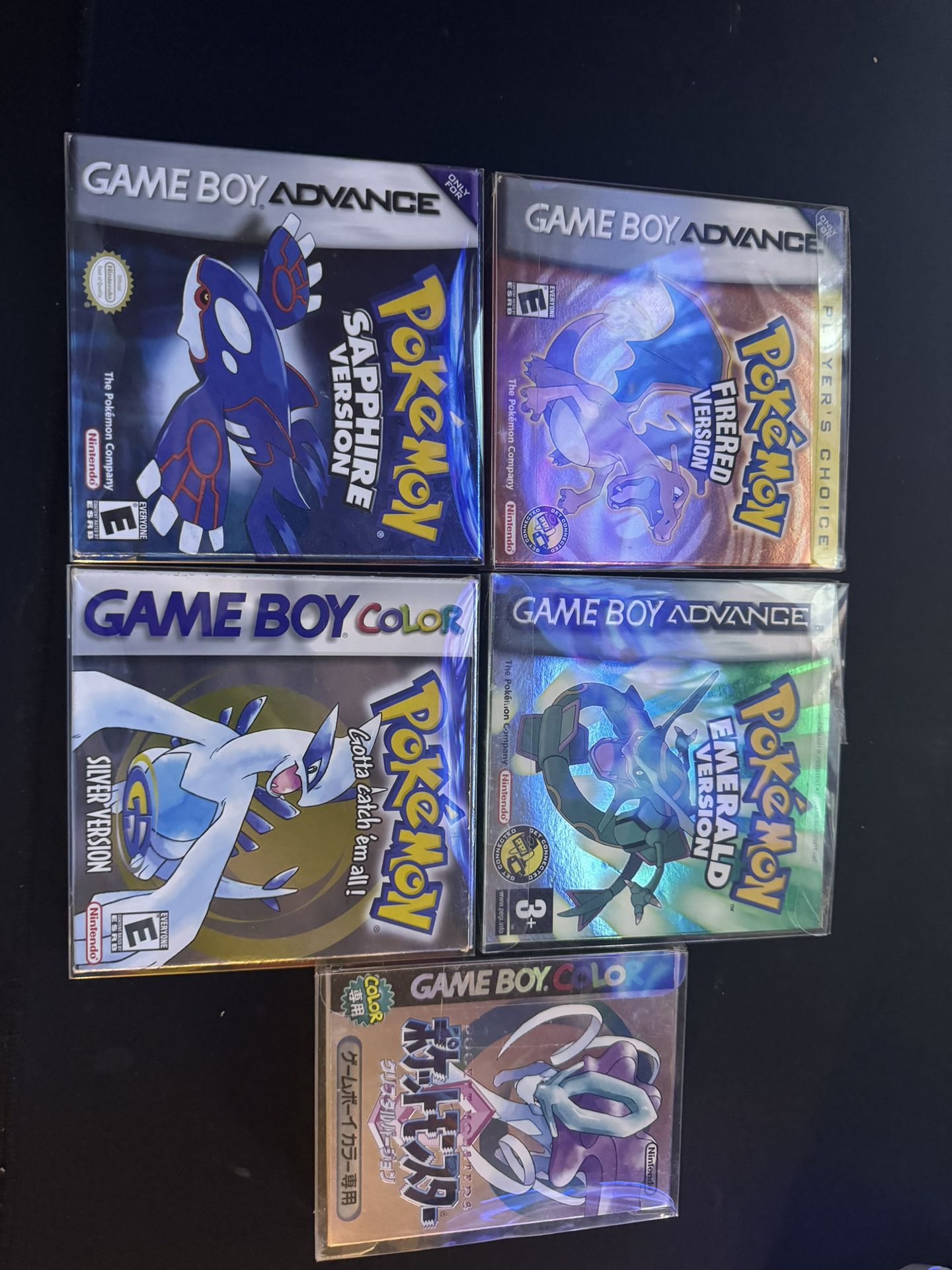 Authentic Pokémon Game boy Games 