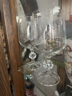 Vintage Water Cascade Goblets