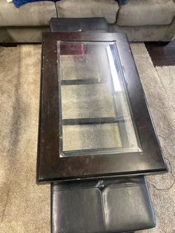 Wooden table w/ 2 chairs