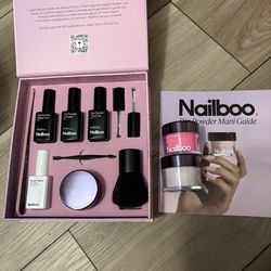 Nailboo Dip Powder Nail Kit Bundle – 2 Dip Powders & Full System with Base, Activator & Top Coat – Strengthens Nails No UV Needed, Pink or Nude Shades