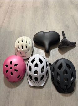 Bike Helmets and Seat Bundle