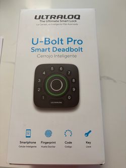 ULTRALOQ U-Bolt Pro Smart Deadbolt Lock – New in Box – Fingerprint & Keypad