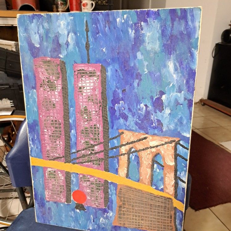 Twin Towers Painting 9-02