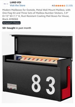 Black mailbox