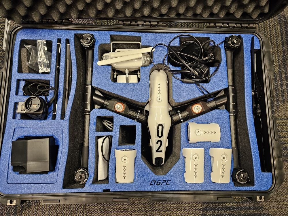 DJI Inspire 1 Drone, Camera, Remote With 5 Batteries, Osmo Camera,