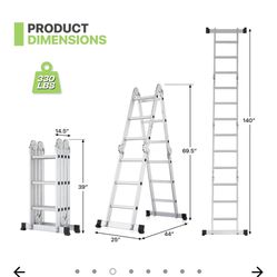 Brand New 12 Foot Aluminum Ladder For $80
