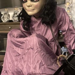 Rat Girl Swinging And Talking Animatronic