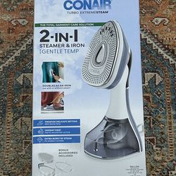 NEW Conair Turbo Extremesteam 2-in-1 Steamer & Iron