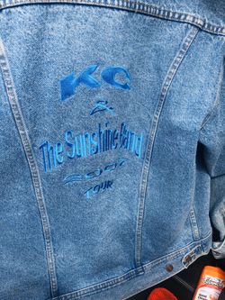 100% Denim embroidered KC and Sunshine Band Jacket
