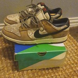 Atmos pecan snakeskin dunk low