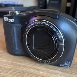 Nikon COOLPIX L620 18.1 MP CMOS Digital Camera with 14x Zoom Full 1080p HD Point And Shoot 