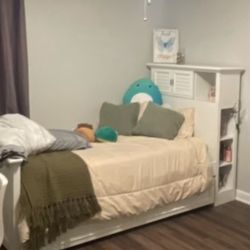 Twin Bed With Build In Storage 