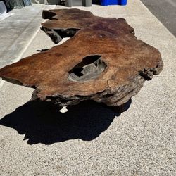 Live edge Burl Coffee Table