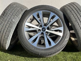 OEM 22" Ford F150 Wheels F-150 Expedition Lincoln Navigator 6x135 Rims 32" H/T Michelin Tires XL