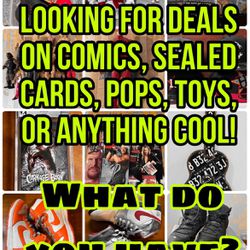 Have Comics, Cards, Funko Pops, Action Figures Or Cool Stuff For Sale? 