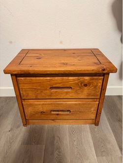 Wood Nightstand