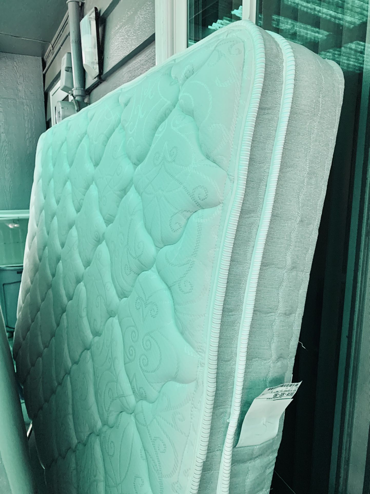 Full Mattress + Box Spring ( sell a set ). Like New