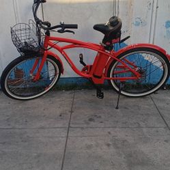 Electric Bike Works Well Comes With Charger And Extra Innertube Ready To Amd Ride.. Todo Le Trabaja Viene Completo Con Cargador 