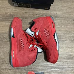 Air Jordan 5 Red Suede 