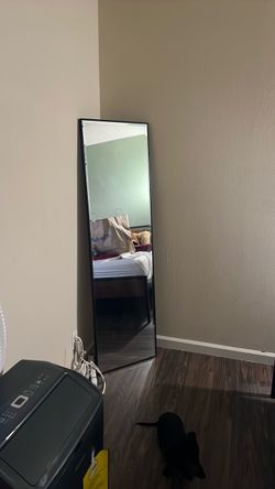 Full Length Floor Mirror Black Frame