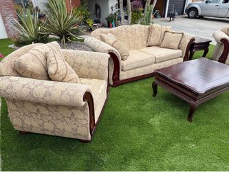 Living Room Set - couch love seat coffee table end table
