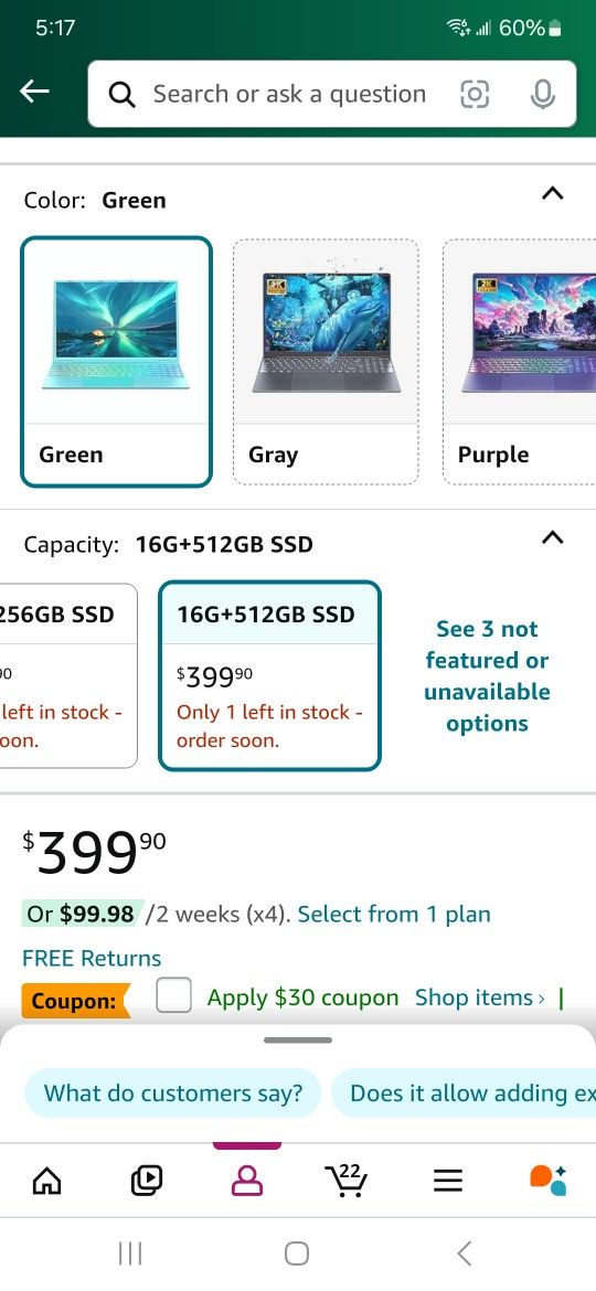 16" Laptop