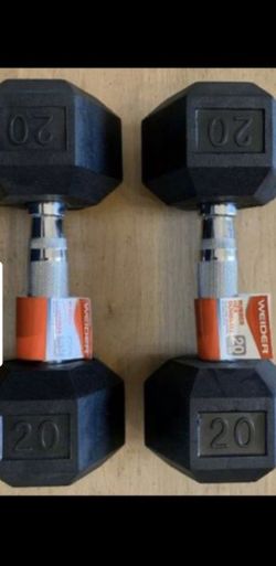 💪WEIDER STEEL HEX 20LB DUMBBELL SET, Total of 40LBS -BRAND NEW-💪