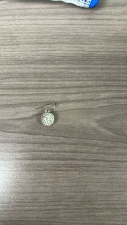 Single Crystal Drop Earring Silver Tone