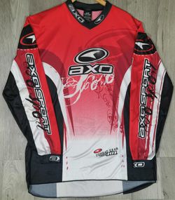Axo Sport Combat Gear Troop 101 Red Black Motocross Jersey XXL #6