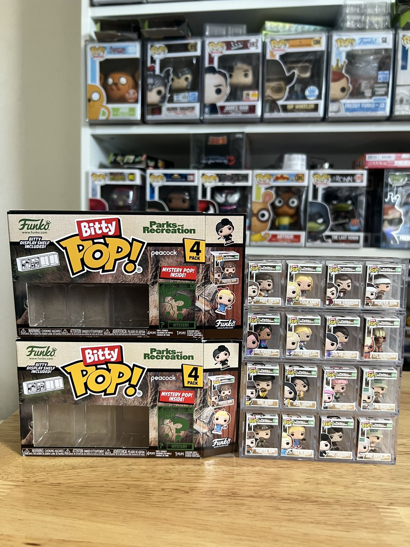 COMPLETE MULTIPACK SET BITTY Parks Recreation Funko Pops W/ ALL 4 MYSTERY CHASES