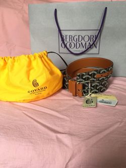 Goyard Tan Leather Belt 95cm + more sizes available