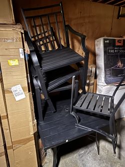 Mesa de jardín con 4  sillas