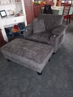 Brand New Chaise and Ottoman