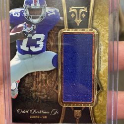 2014 Odell Beckham-Rookie Jumbo Relic Card # 4 Of 25