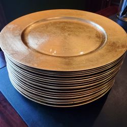 Gold Charger Plates 19 Available 