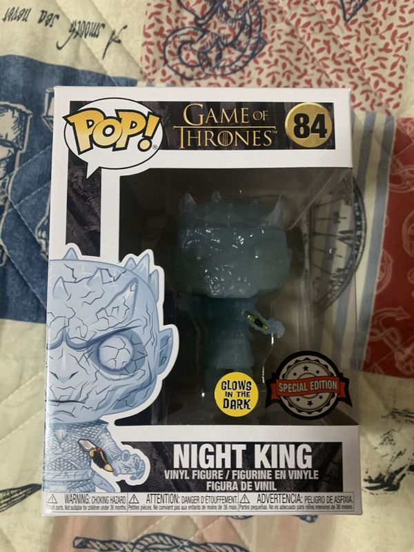 night king and icy viserion funko pop glow in the dark