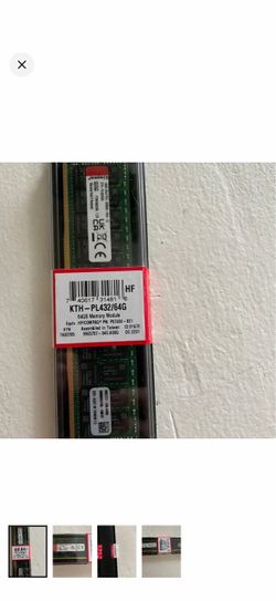 New kingston KTH-PL432/64GB ram