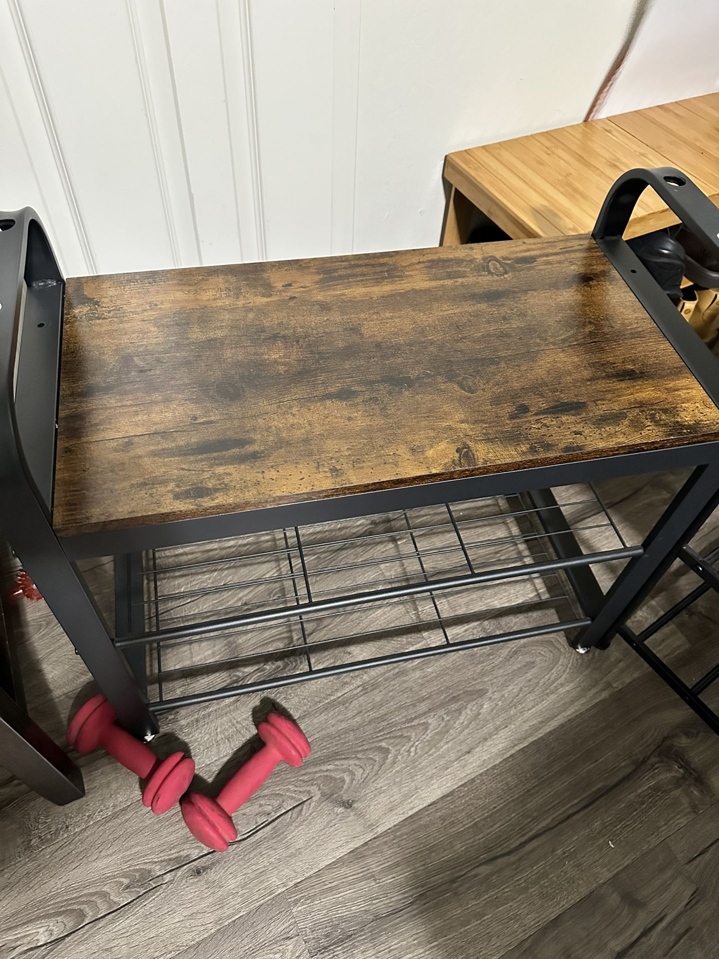 Table With Attachment To Hang Clothes