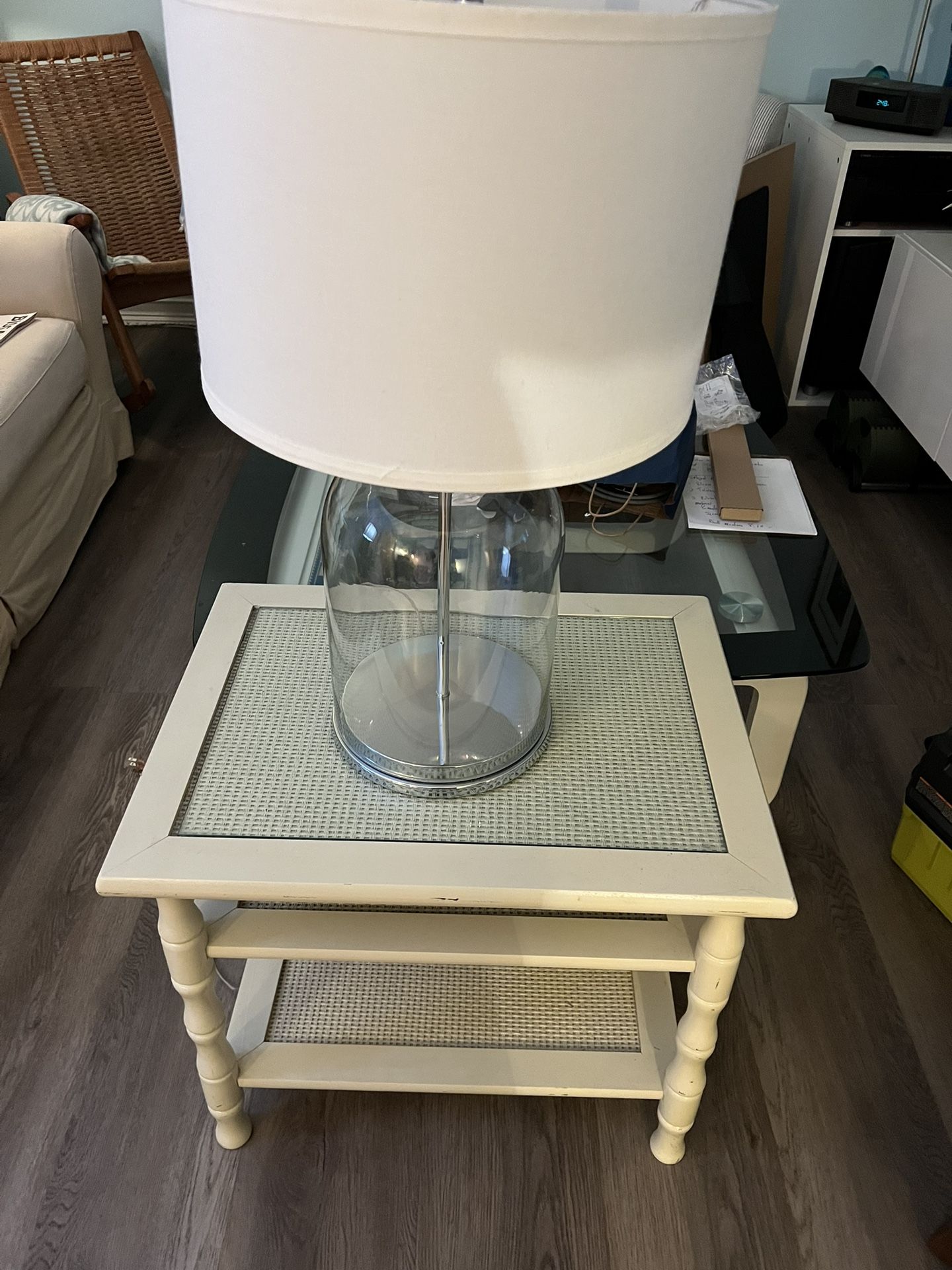 End Table And Lamp