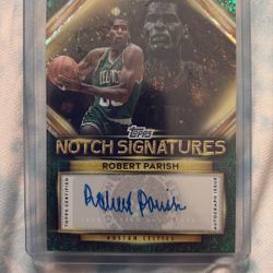 Topps Basketball Notch Signatures Auto Of Robert Parish