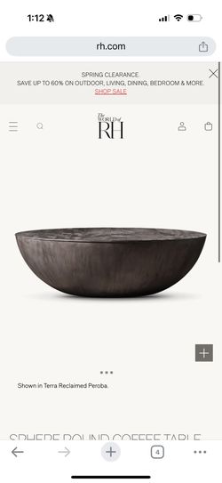 RH Sphere Coffee table