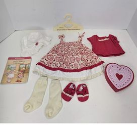 American girl bitty baby Valentines Set