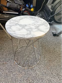 Marble top side table