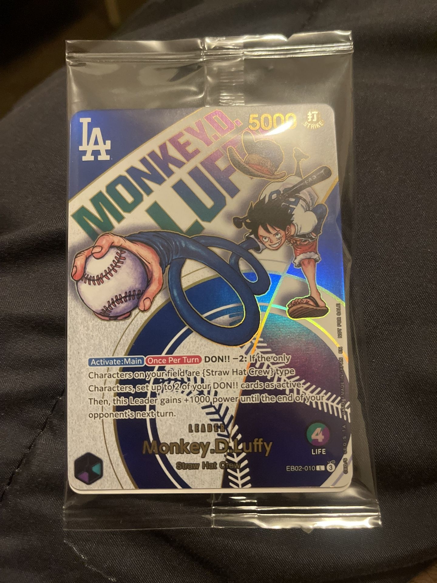 Luffy Baseball Card